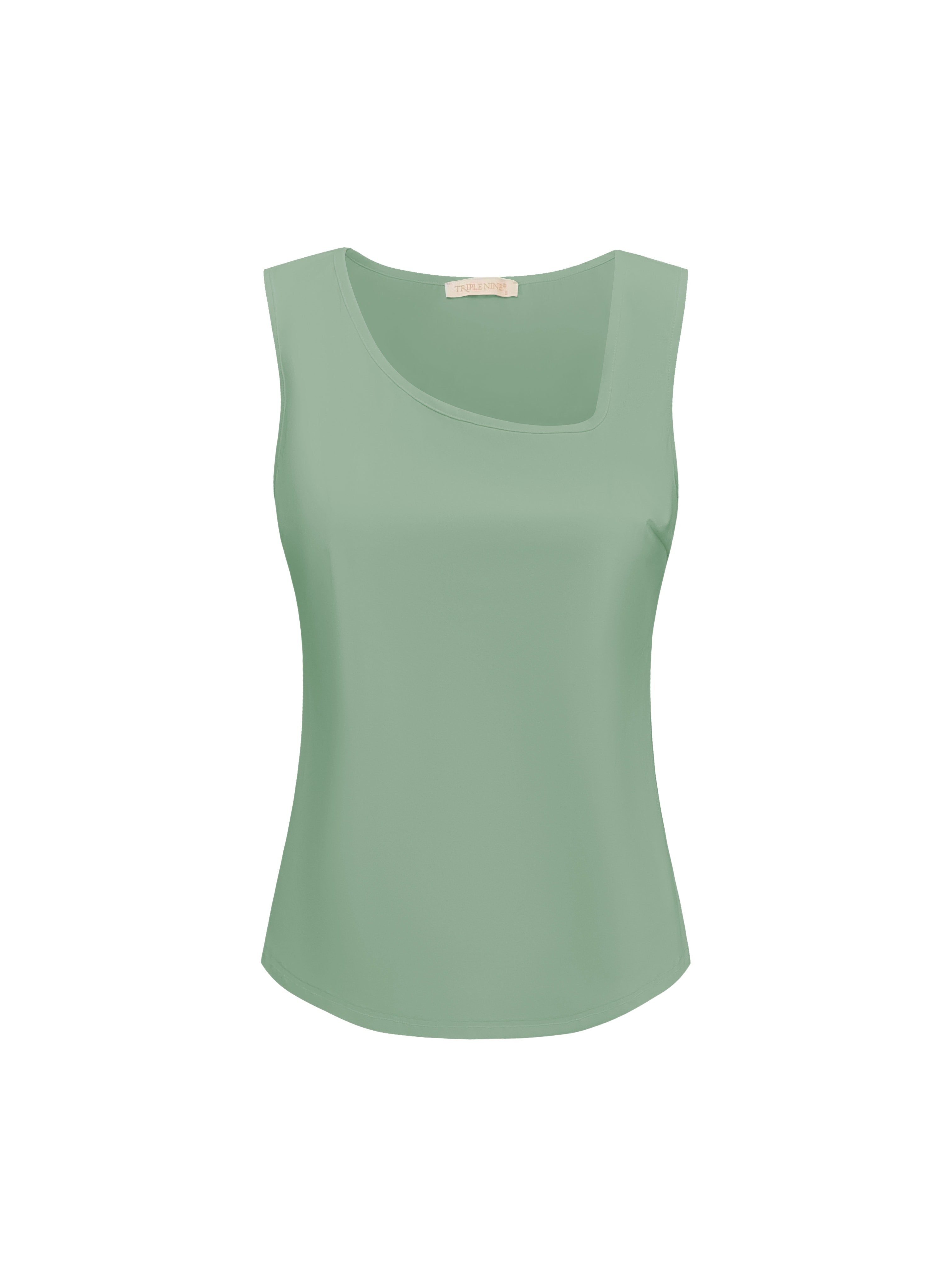 Hempy Top Square Neck Sage Green TP6943